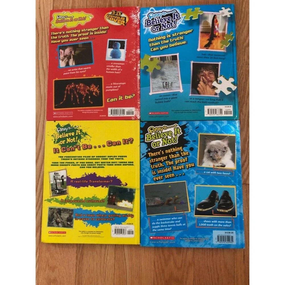 Ripleys Believe It or 4 books 2010-2012-2014-2014 Editions Hardcovers Collectors